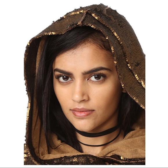 FREE PEOPLE SEQUIN HOODED JACKET - Picture 2 of 5